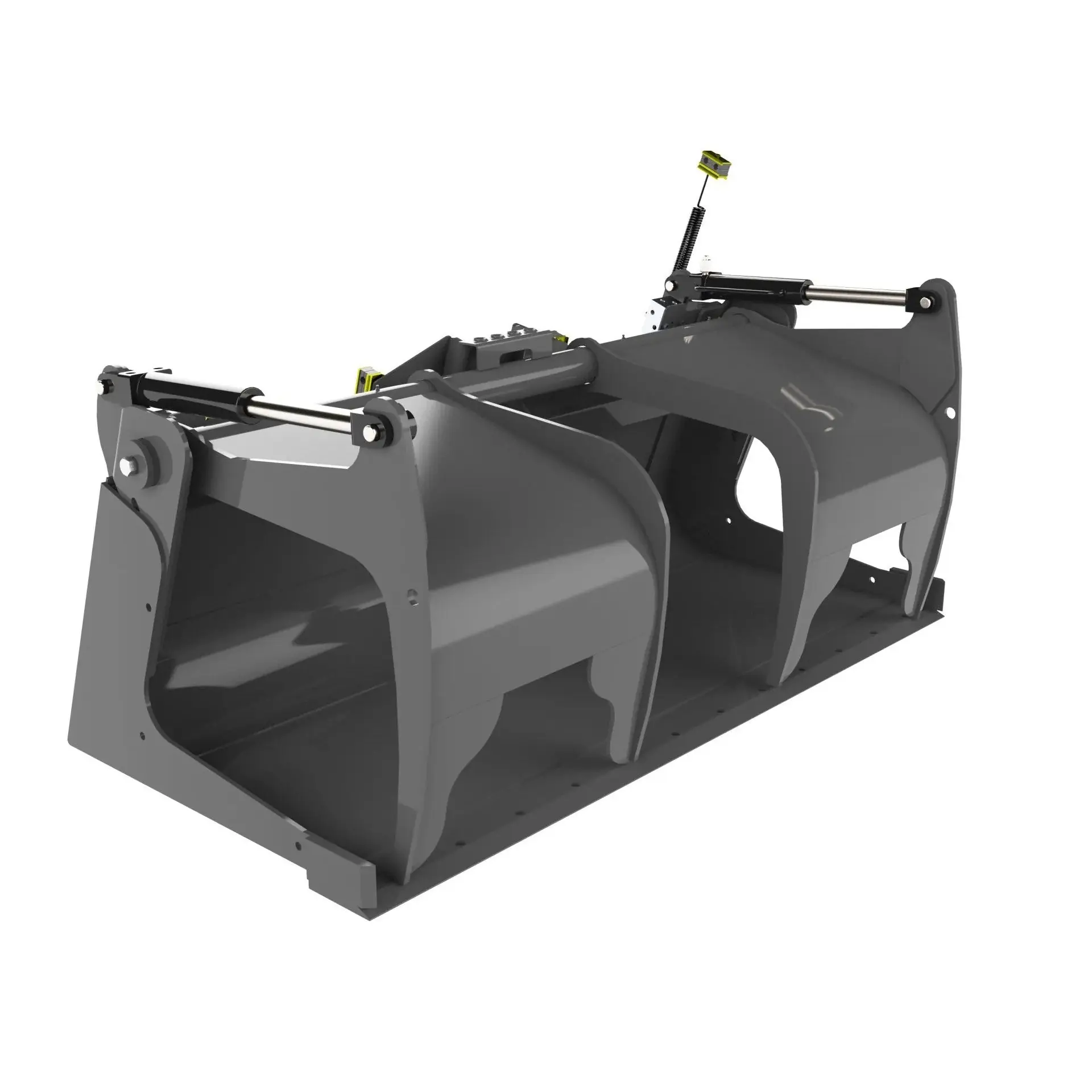 Berlon Extended Lip Heavy Duty Skid Steer Grapple Bucket